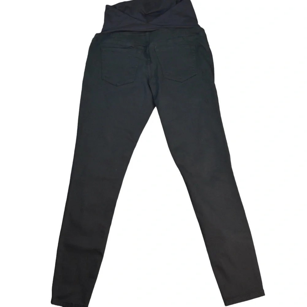 Isabel Maternity Skinny Stretchy Black Over‎ Belly Crossover Jeans, Size 2 NEW